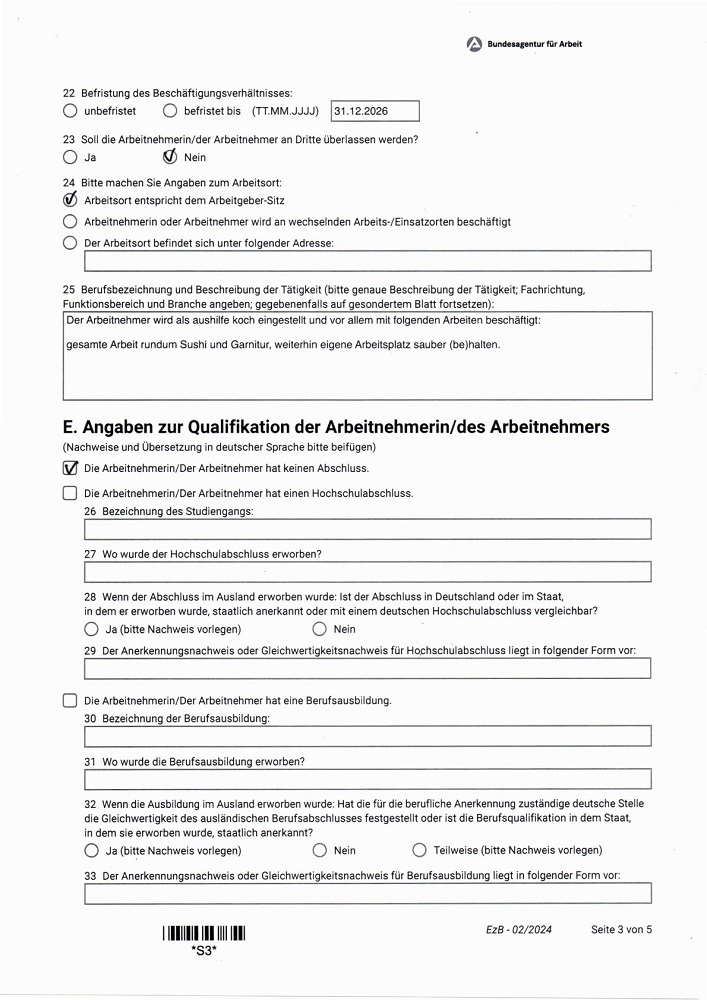 work permit Germany