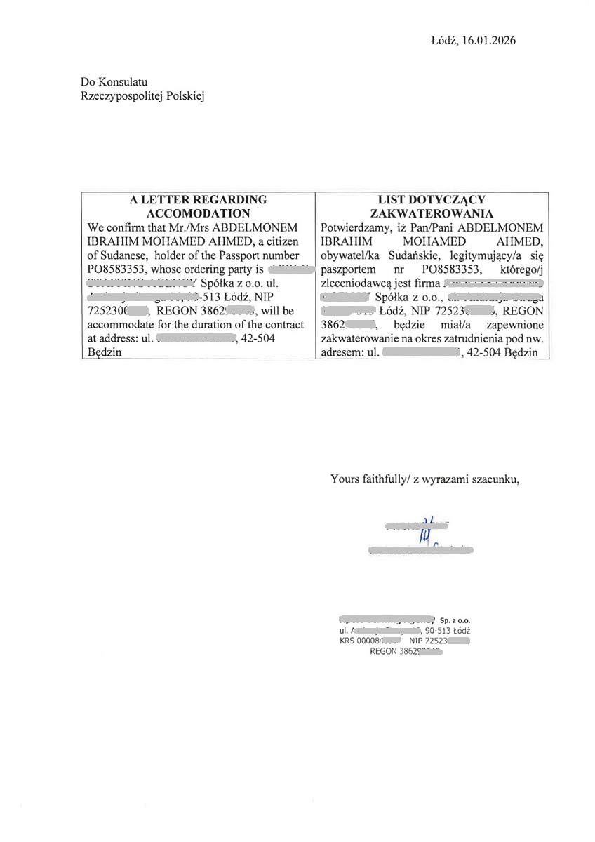 poland working invitation 2026