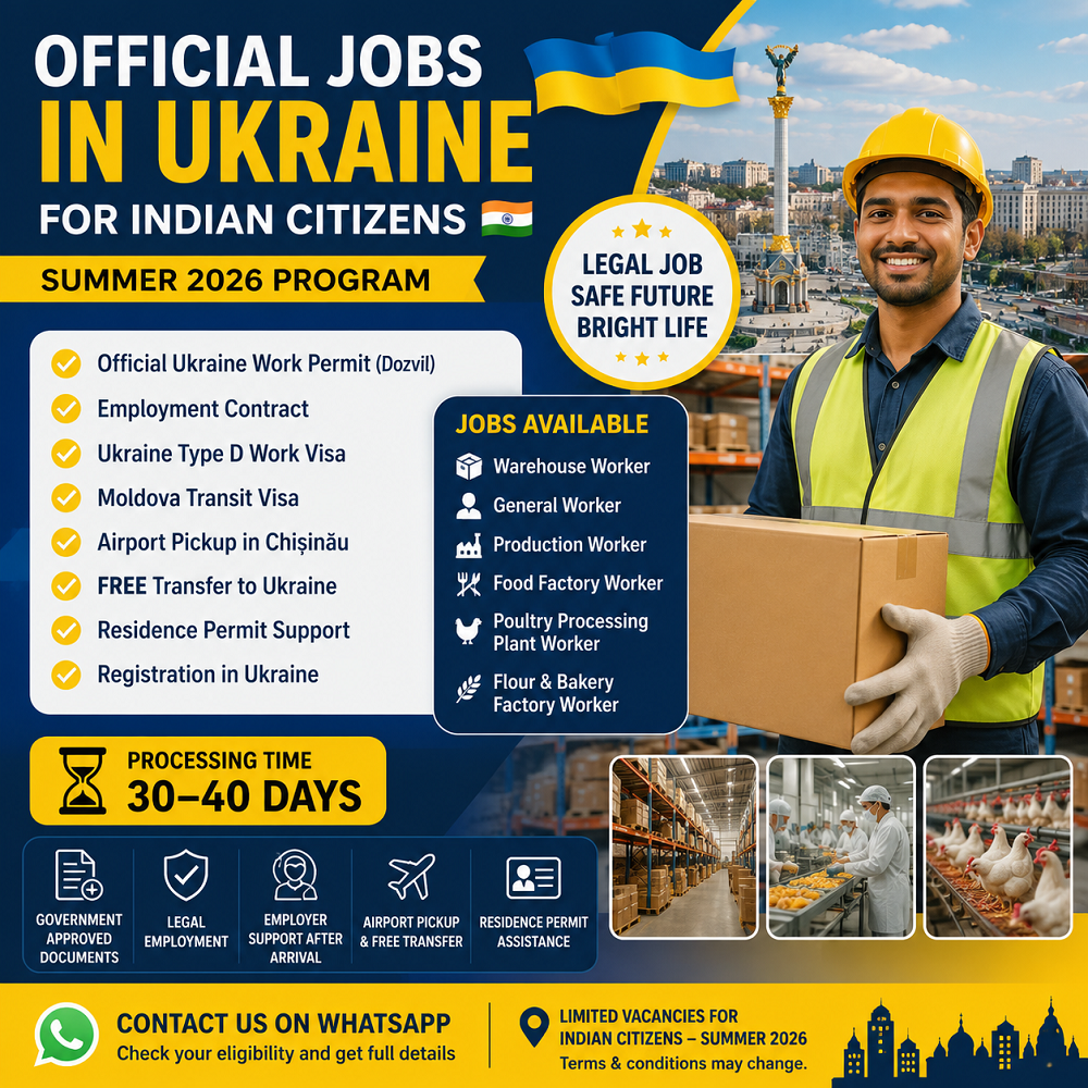 official work in Ukraine and visa service