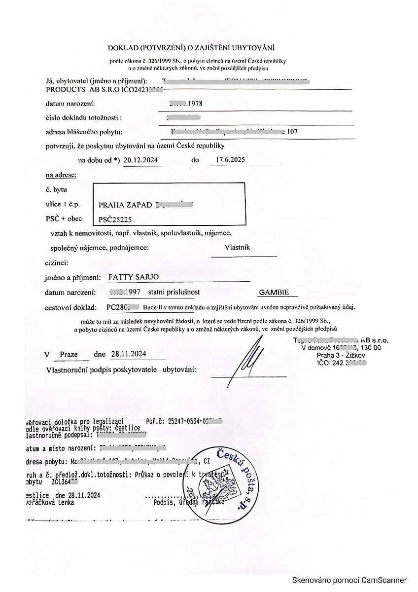 Czech work permit 