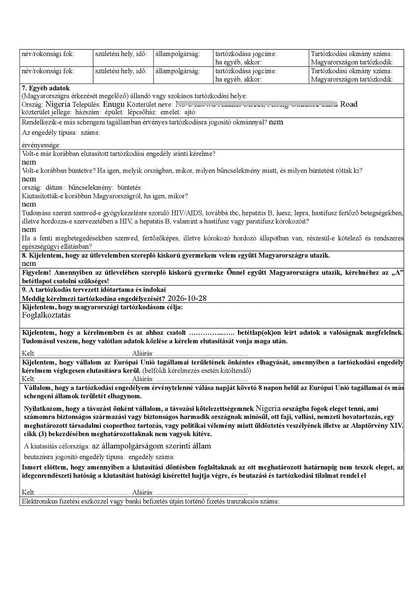 Hungary job visa 