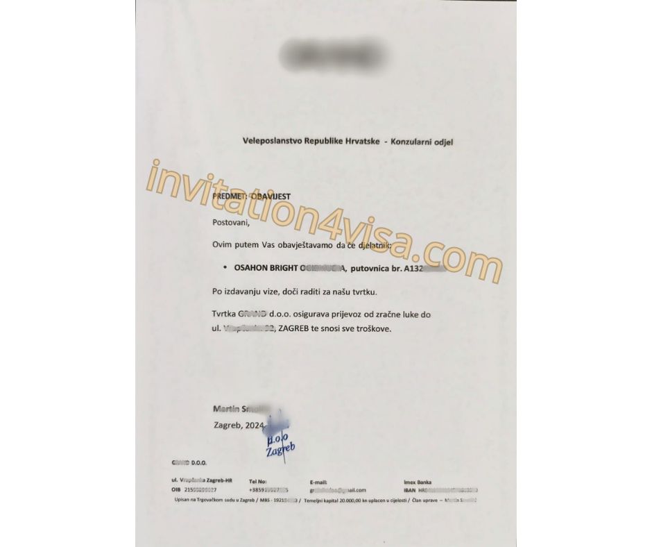 Croatia work permit