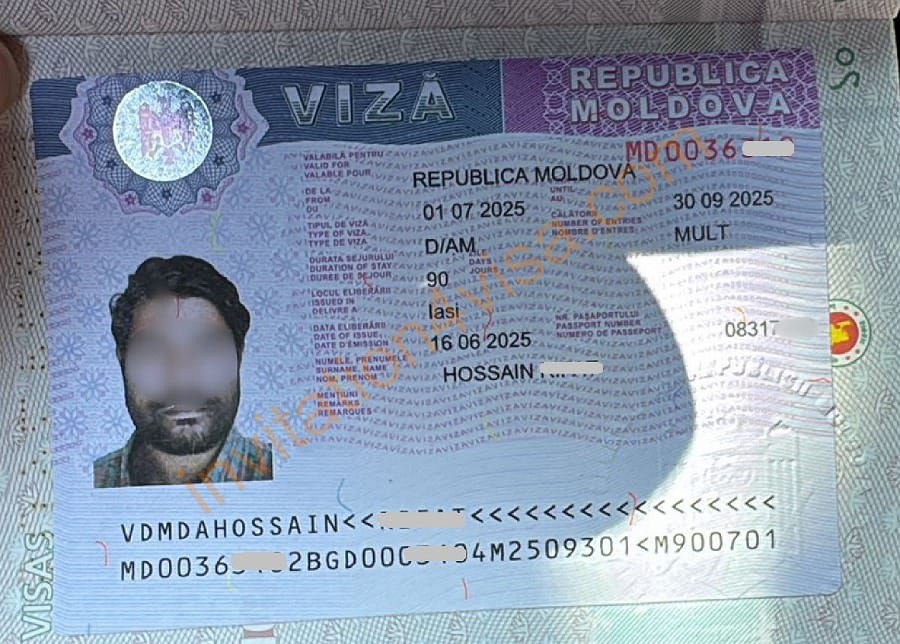 Moldova work visa D
