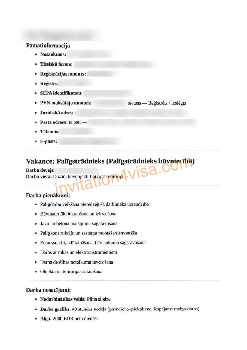 Latvia work permit