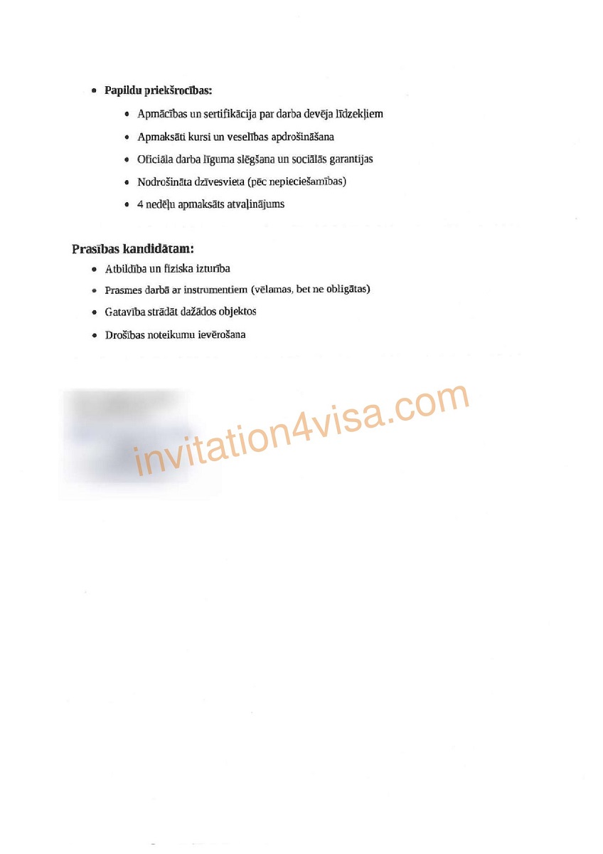Latvia work permit