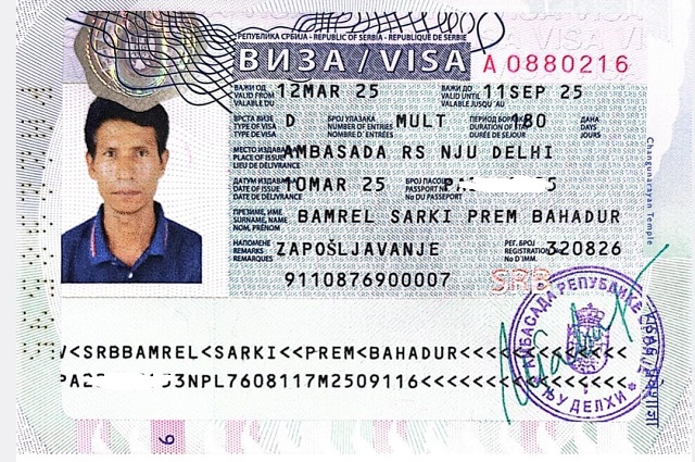 Serbia working visa