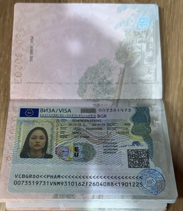 Seasonal visa Bulgaria