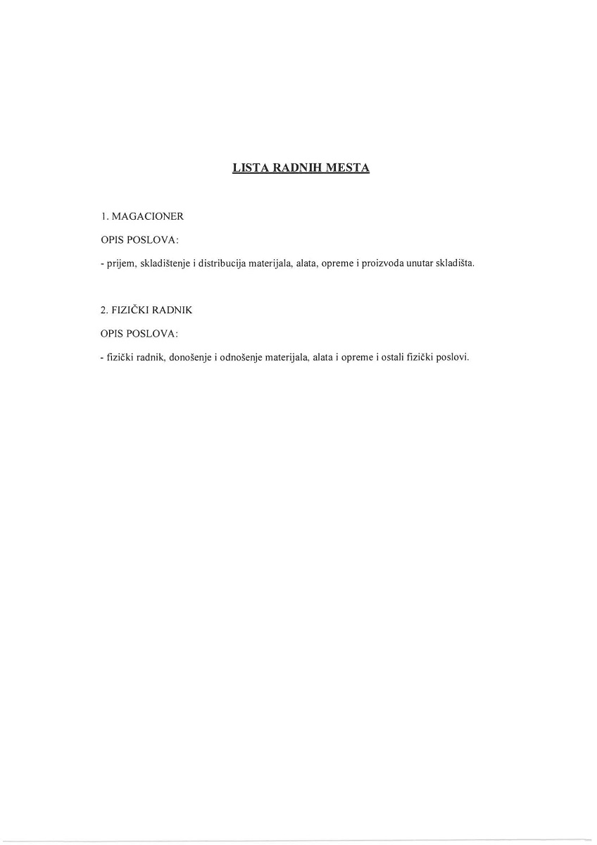 Pravilnik (Rulebook)