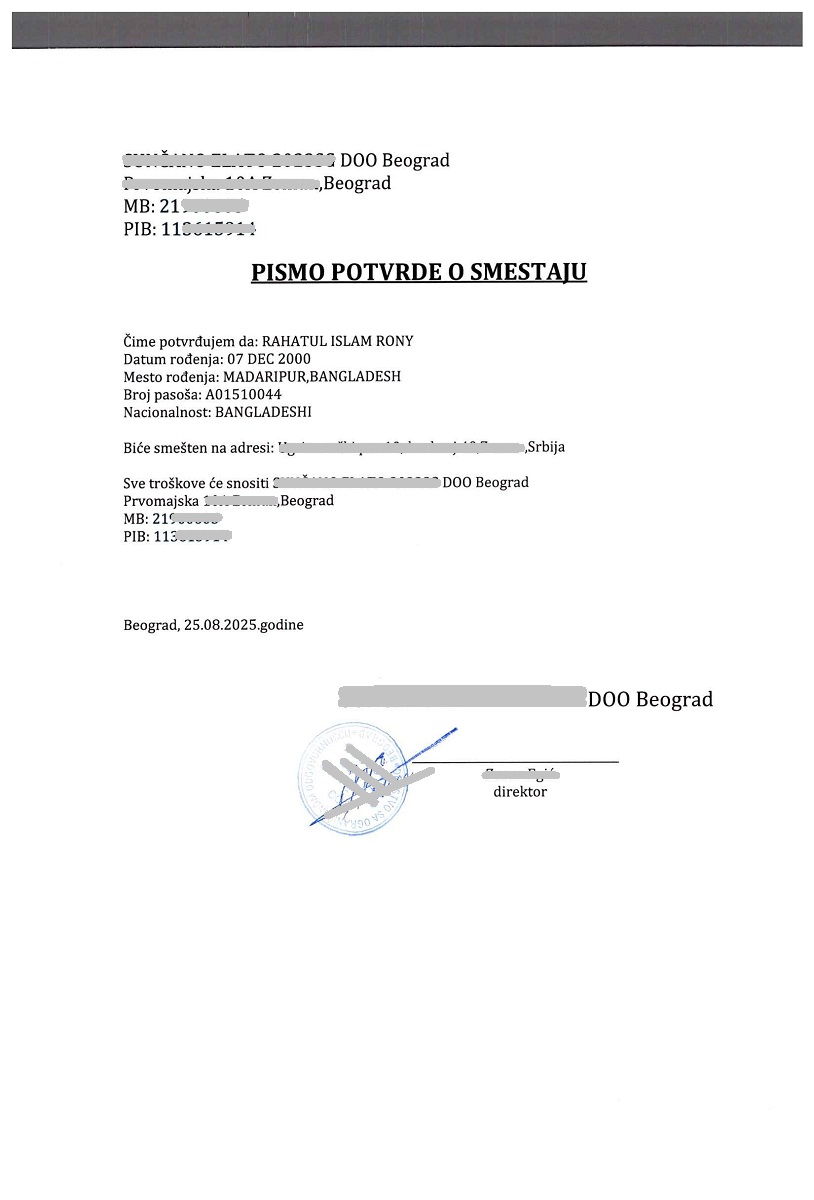Serbia work permit 