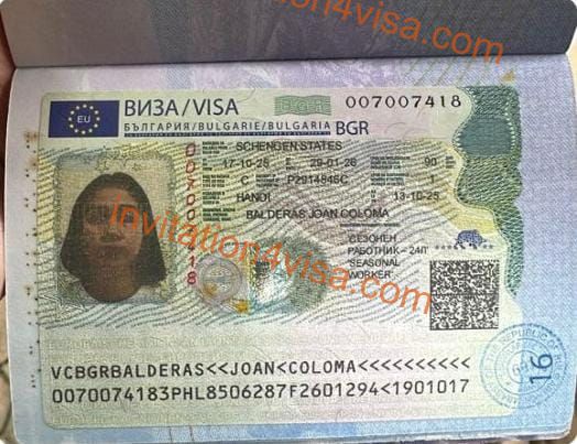 Seasonal work visa Bulgaria