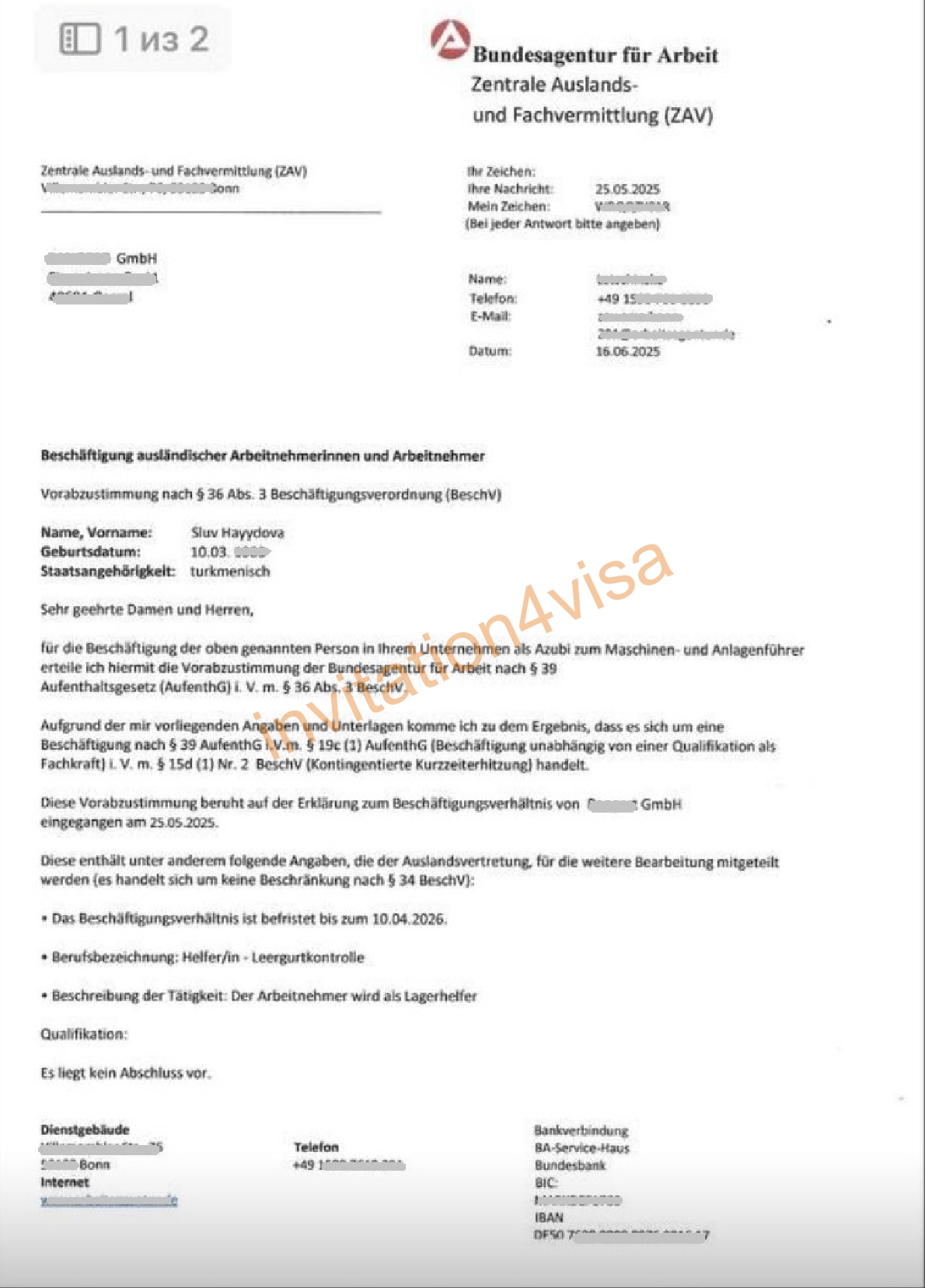 Germany work permit