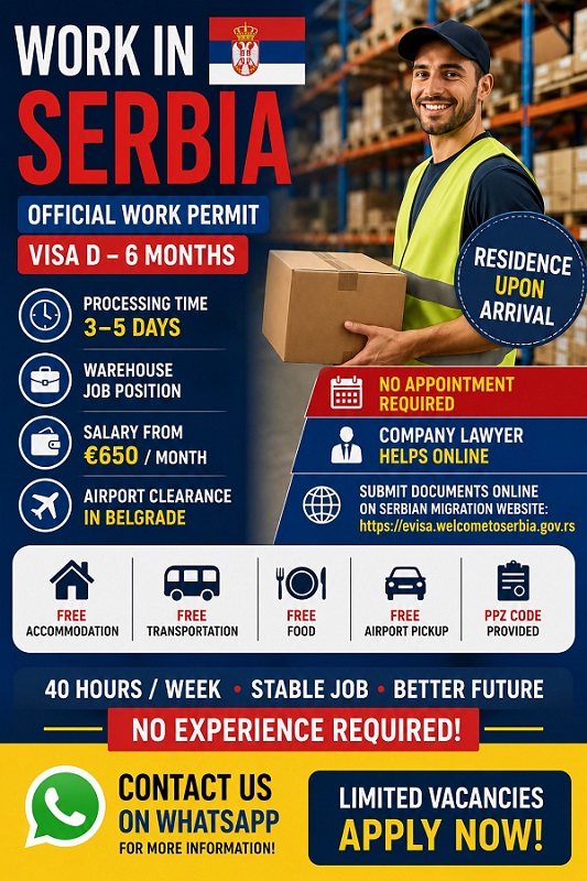 work in Serbia and visa service