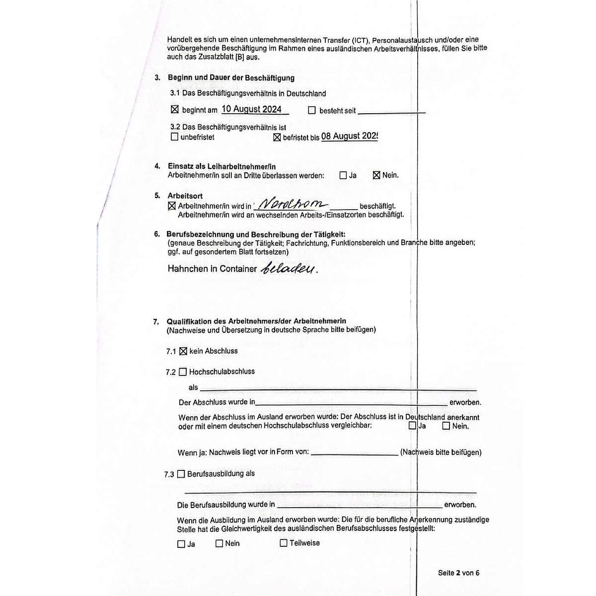 Germany work permit